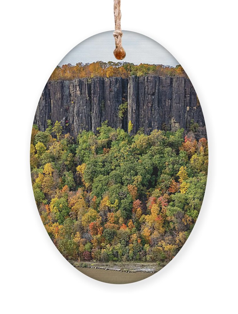 Autumn Ornament featuring the photograph Palisade Cliffs in Autumn 3 by Kevin Suttlehan