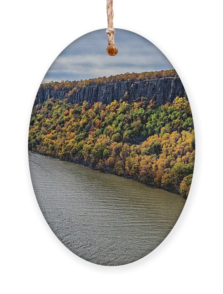 Autumn Ornament featuring the photograph Palisade Cliffs in Autumn by Kevin Suttlehan