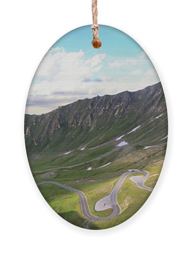 Alpine Ornament featuring the photograph Grossglockner High Alpine Road by Vaclav Sonnek