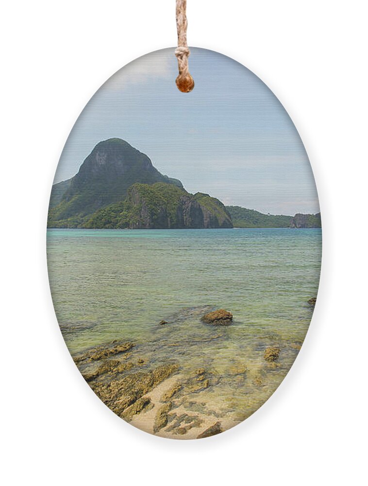 El Nido Ornament featuring the photograph Paradise Island by Josu Ozkaritz