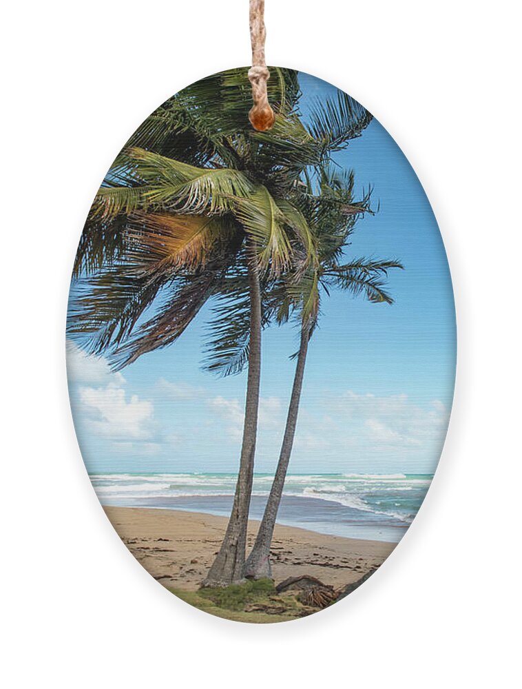 Piñones Ornament featuring the photograph Paradise on the Coast, Pinones, Puerto Rico by Beachtown Views