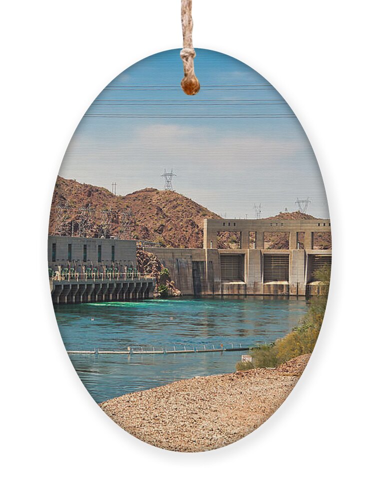 Havasu Ornament featuring the photograph Parker Dam on Havasu Lake, Arizona by Tatiana Travelways