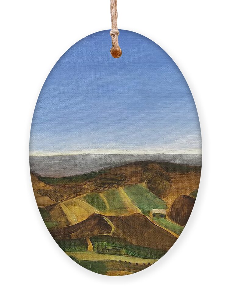 California Ornament featuring the painting Pasa Robles by Kate Conaboy