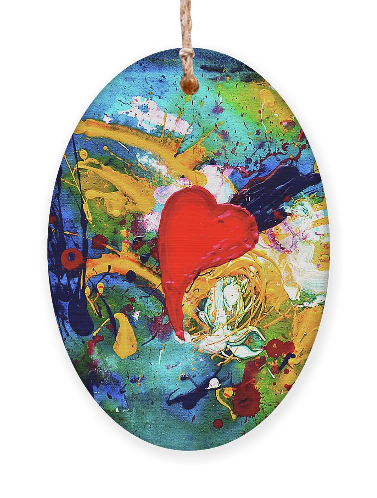 Abstract Ornament featuring the painting Passion by Maria Meester