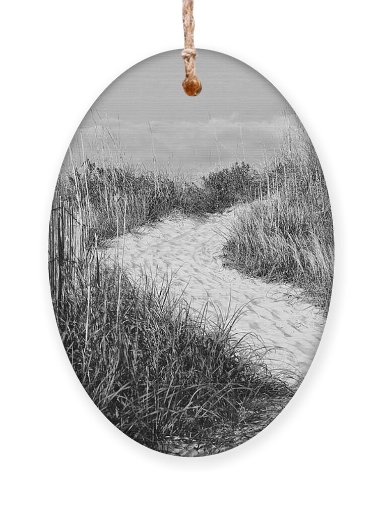 Atlantic Beach Ornament featuring the photograph Path to Atlantic Beach North Carolina by Bob Decker