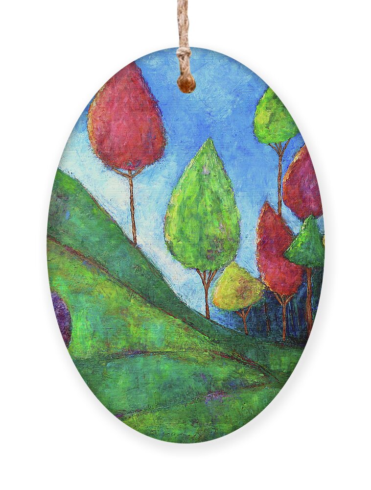 Oil Painting Ornament featuring the painting Periphery by Winona's Sunshyne