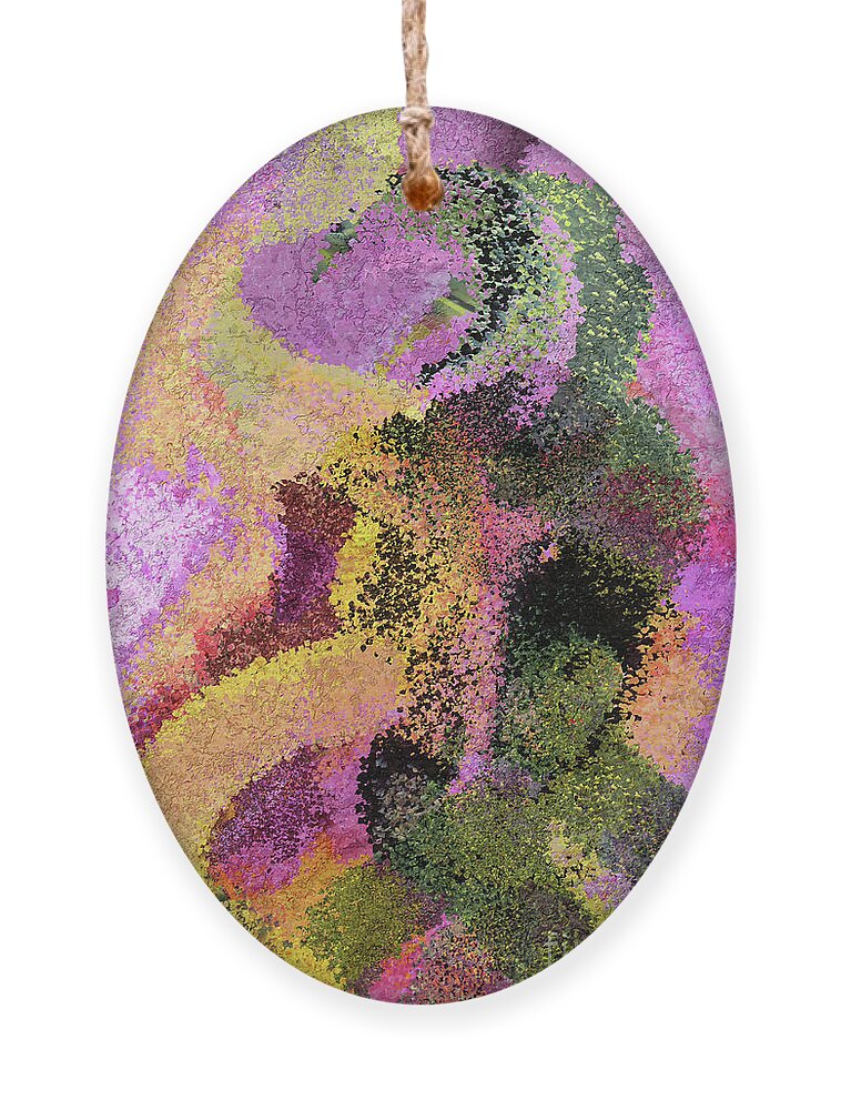 Abstract Ornament featuring the digital art Perseverance with Purple by Bentley Davis