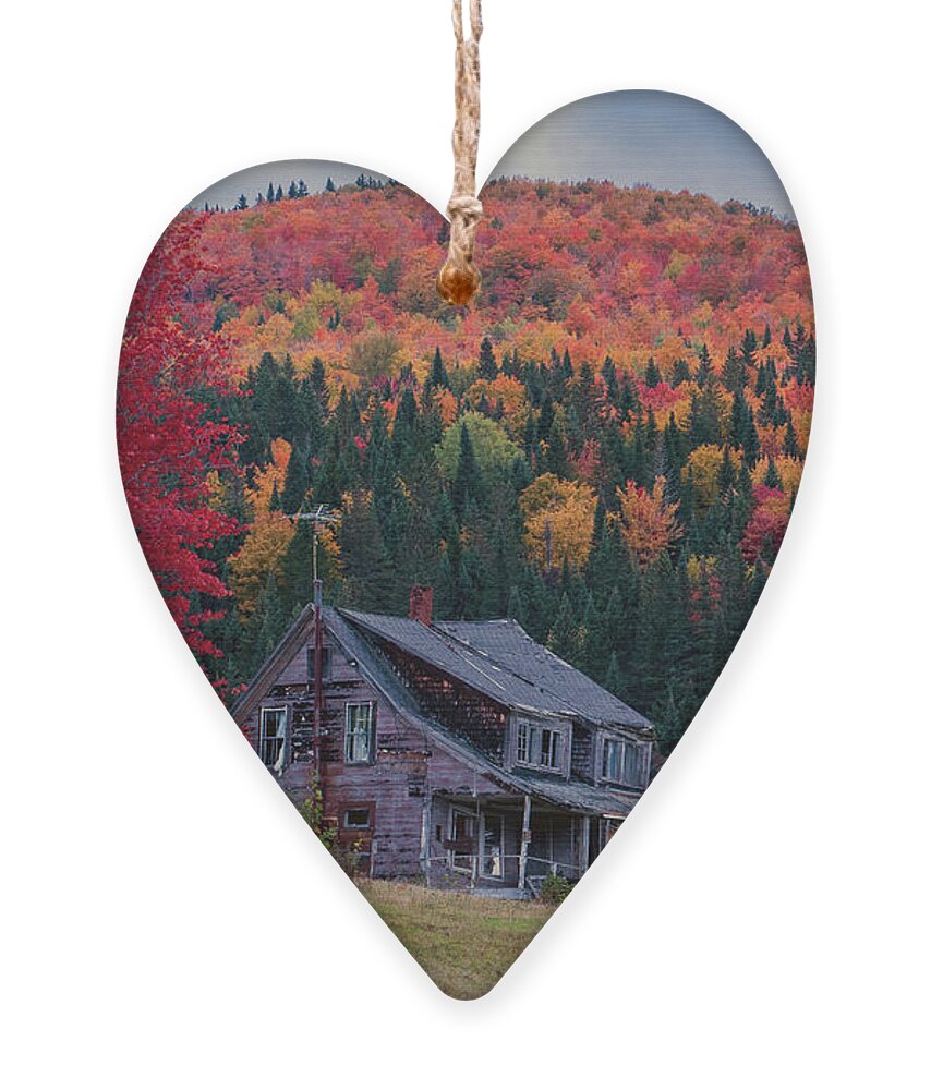 New Hampshire Ornament featuring the photograph Pittsburg, NH October 2021 by John Rowe
