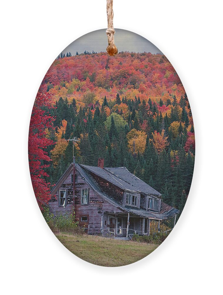 New Hampshire Ornament featuring the photograph Pittsburg, NH October 2021 by John Rowe