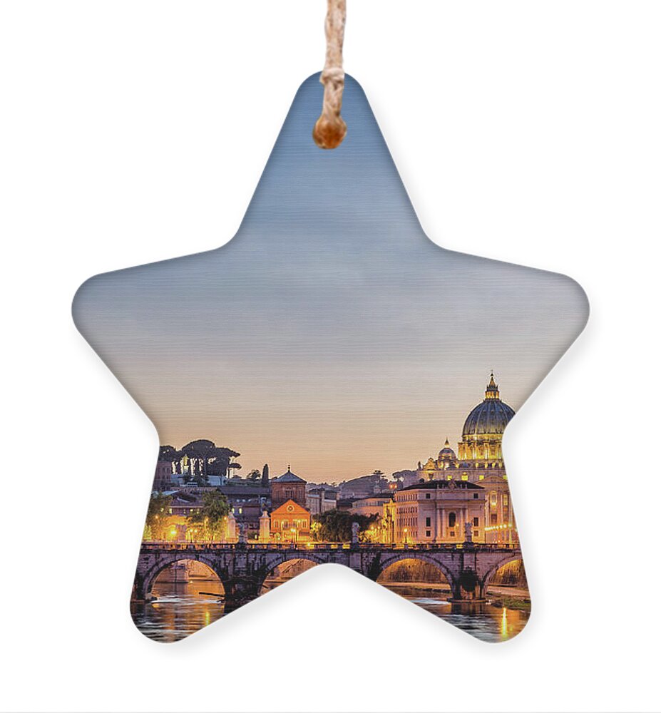 Rome Ornament featuring the photograph Ponte Sant' Angelo by Alexios Ntounas