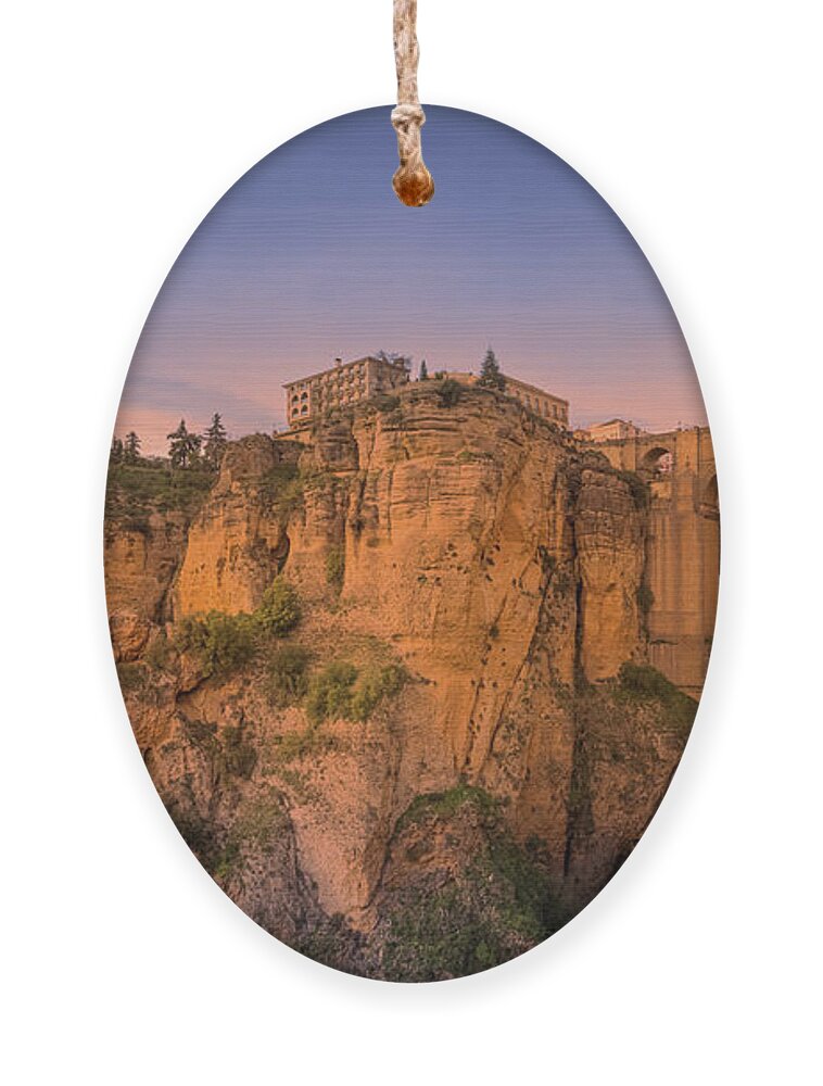 Ronda Ornament featuring the photograph Puente Nuevo, Ronda, Spain by Henk Meijer Photography
