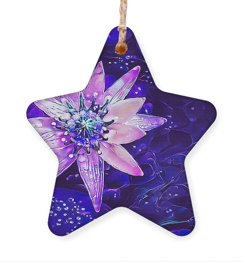 Purple Ornament featuring the photograph Purple Flower Art by Debra Kewley