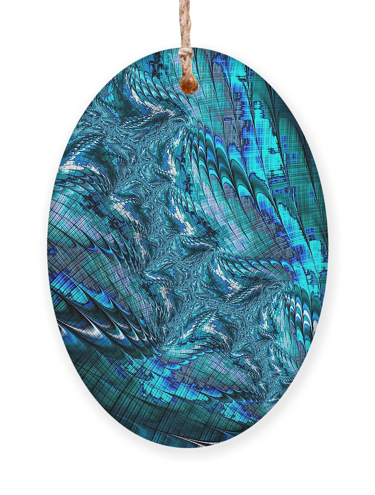 Fractal Ornament featuring the digital art Qi #4 by Mary Ann Benoit