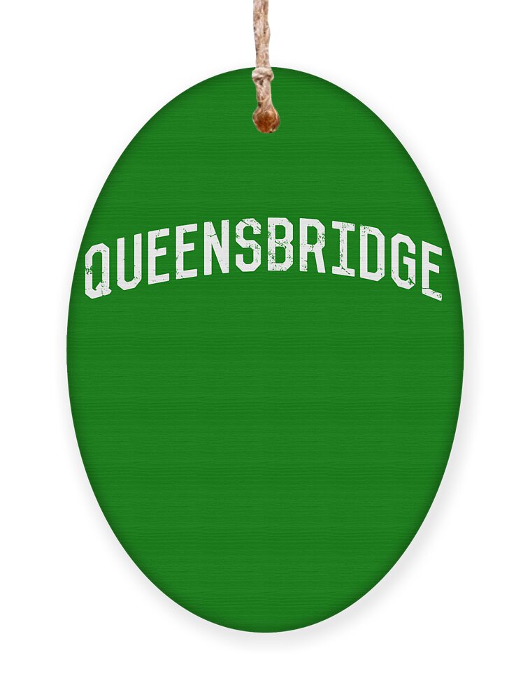 Cool Ornament featuring the digital art Queensbridge NY by Flippin Sweet Gear