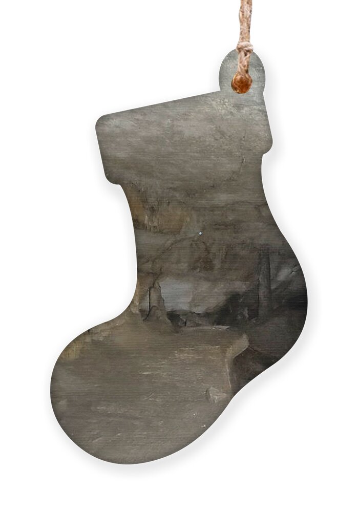 Cave Ornament featuring the photograph Raccoon Mountain Cave Walk by Judy Hall-Folde