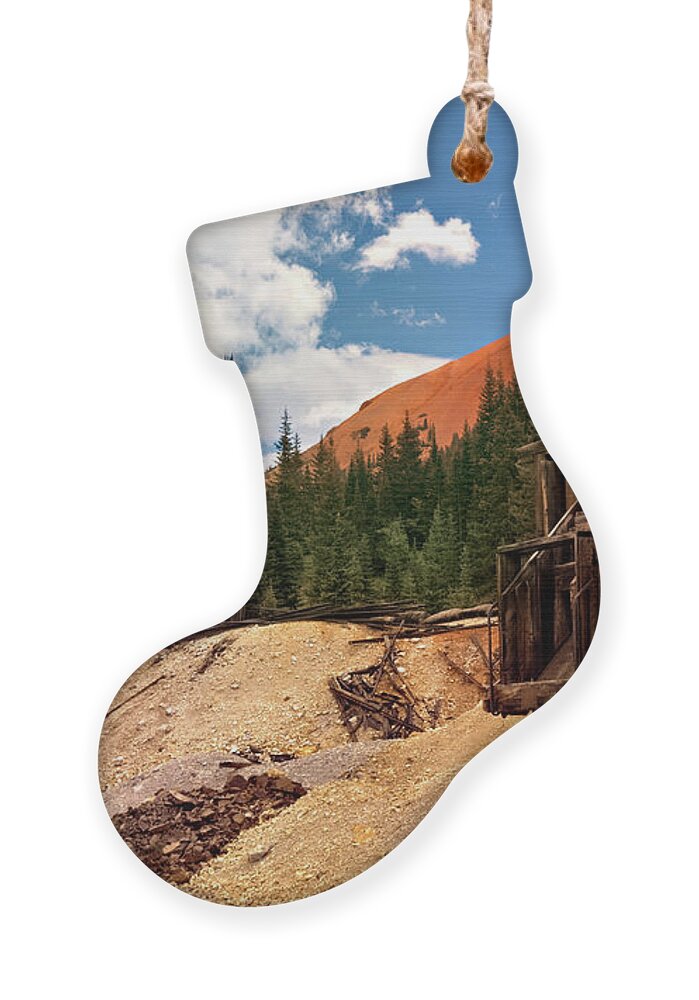 Colorado Ornament featuring the photograph Red Mountain Mining - The Loader by Lana Trussell