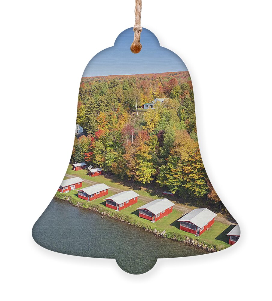  Ornament featuring the photograph Red On Red At Lake Willoughby, Vermont by John Rowe