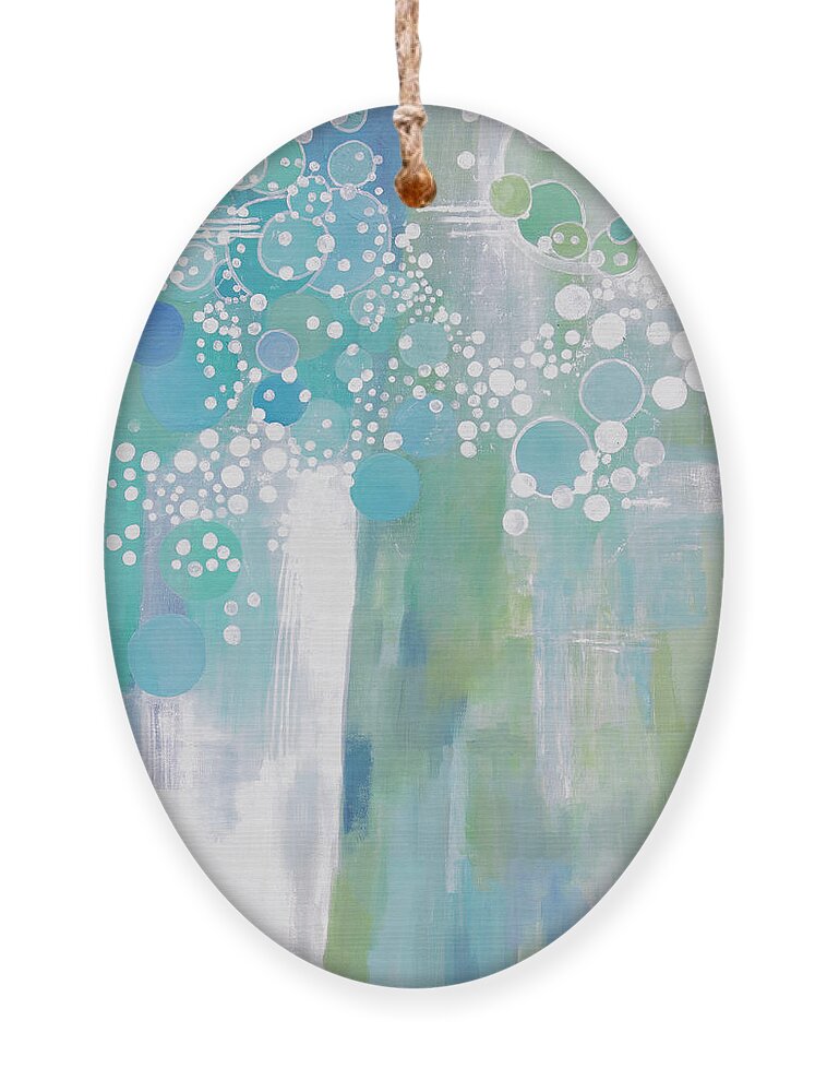 Teal Ornament featuring the digital art Refreshingly by Linda Bailey