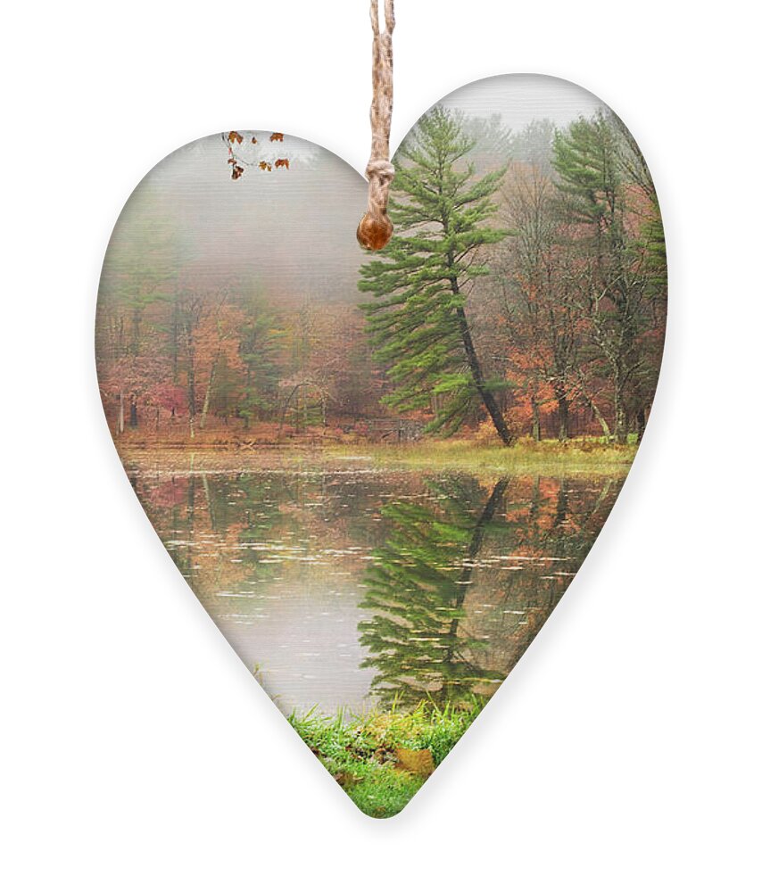 Sunrise Ornament featuring the photograph Relaxing Autumn Beauty Landscape by Christina Rollo