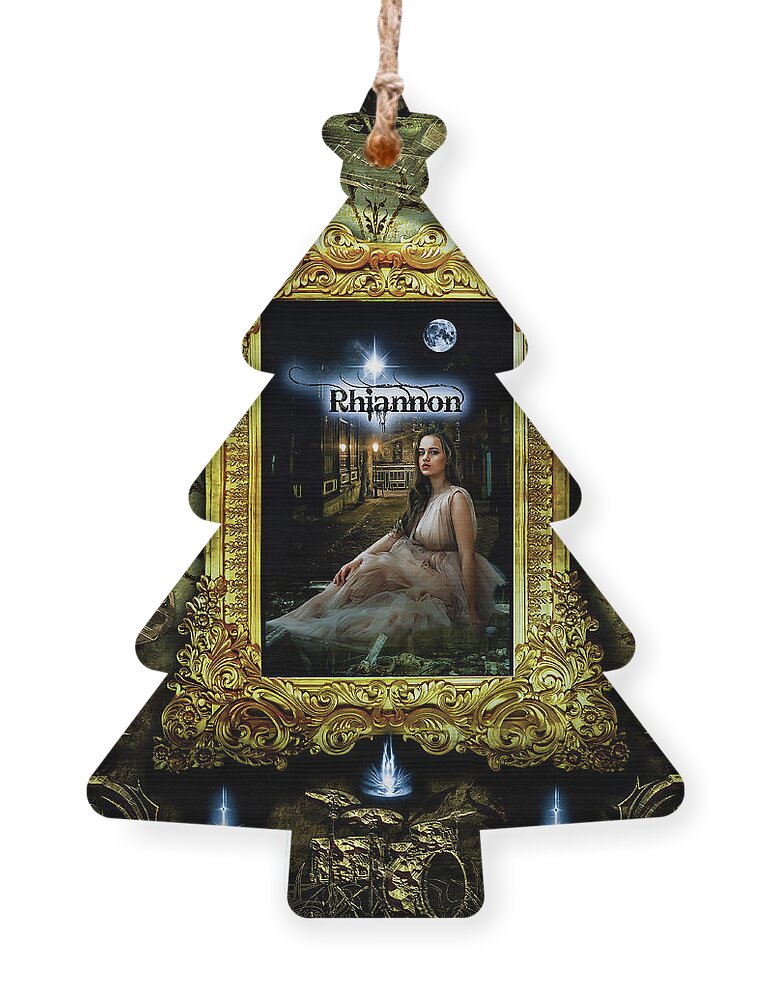 Fleetwood Mac Ornament featuring the digital art Rhiannon by Michael Damiani