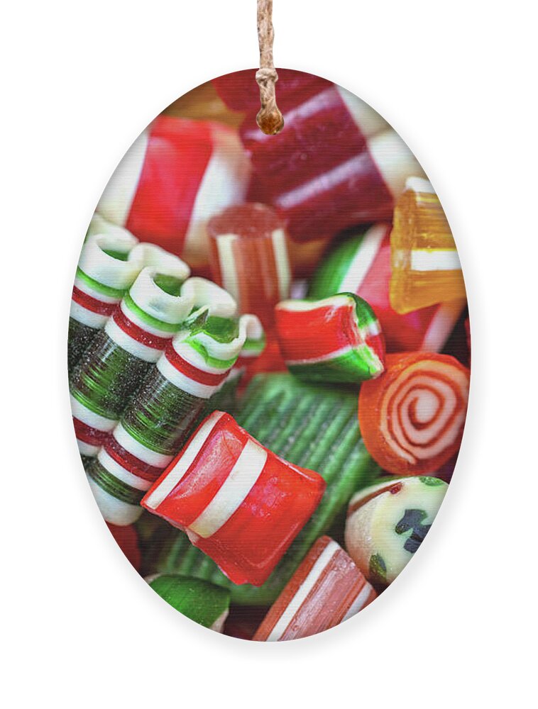 Hard Candy Ornament featuring the photograph Ribbon Candy by Vivian Krug Cotton