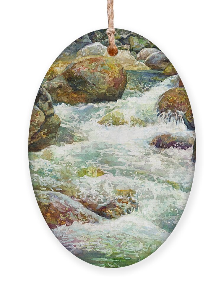 River Ornament featuring the painting Rock Concert by Hailey E Herrera