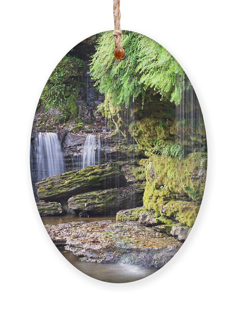 Waterfalls Ornament featuring the photograph Rock Island State Park 25 by Phil Perkins
