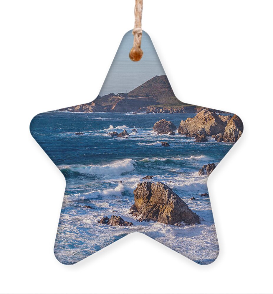 Big Sur Ornament featuring the photograph Rocky Creek Coastline by Derek Dean
