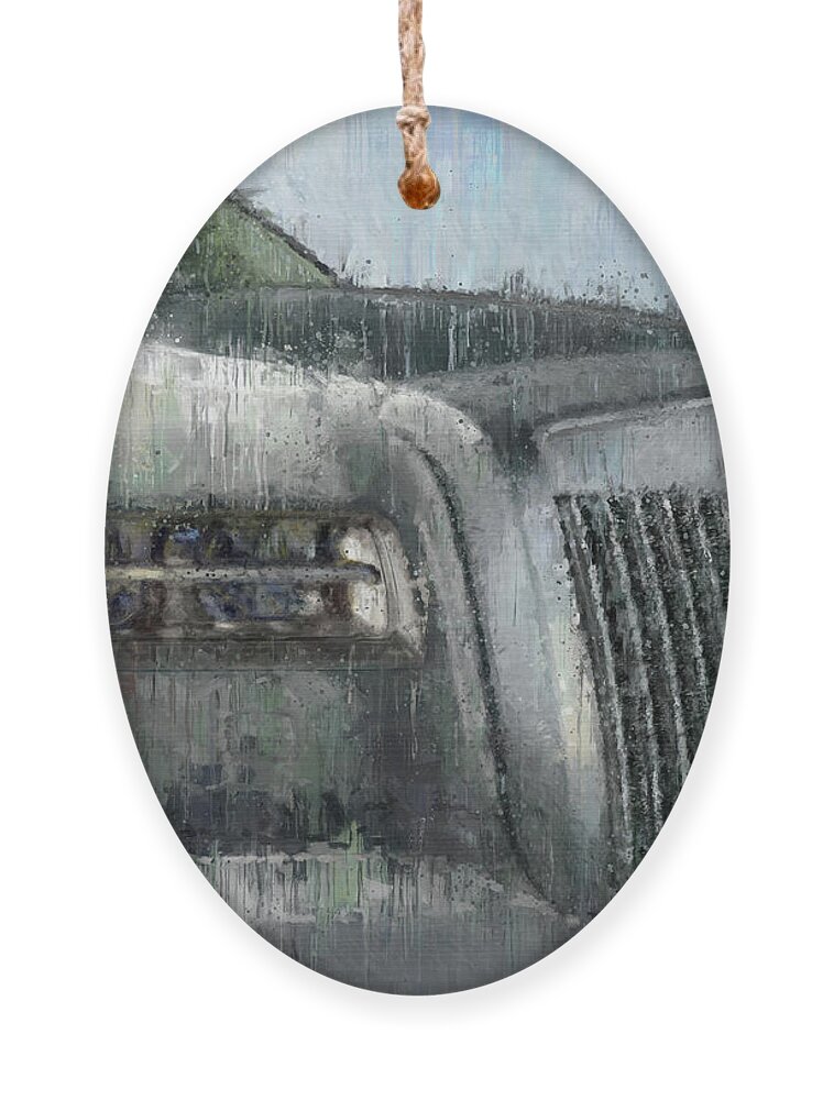 Car Ornament featuring the painting Rolls-Royce Phantom painting by Vart by Vart