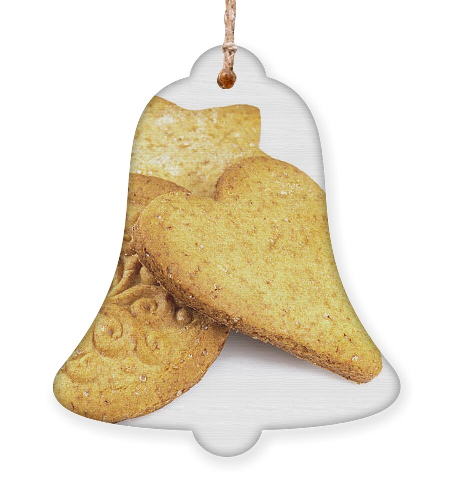 Gingerbread Ornament featuring the photograph Round, heart and star shaped gingerbread by Viktor Wallon-Hars
