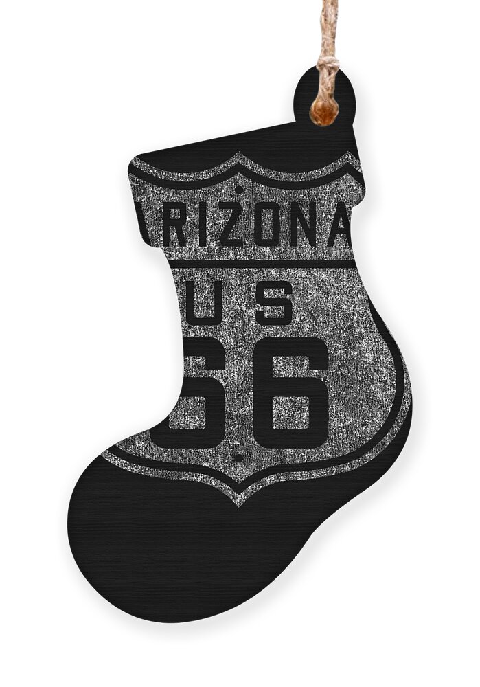 Cool Ornament featuring the digital art Route 66 Vintage by Flippin Sweet Gear