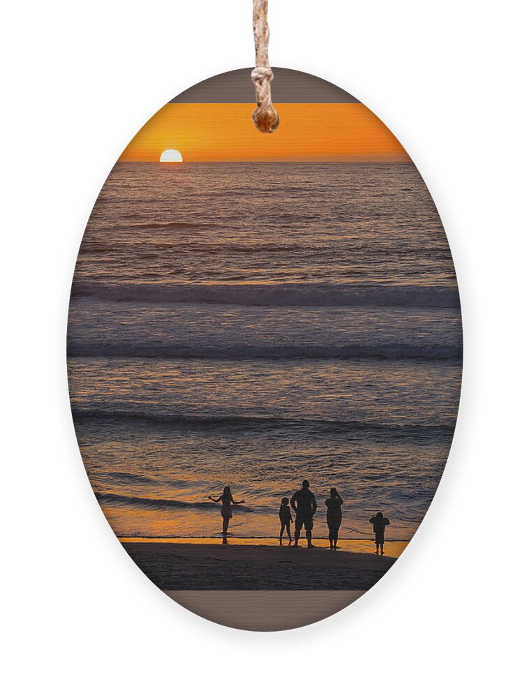 Sunset Ornament featuring the photograph Saying Goodbye to Today by Derek Dean