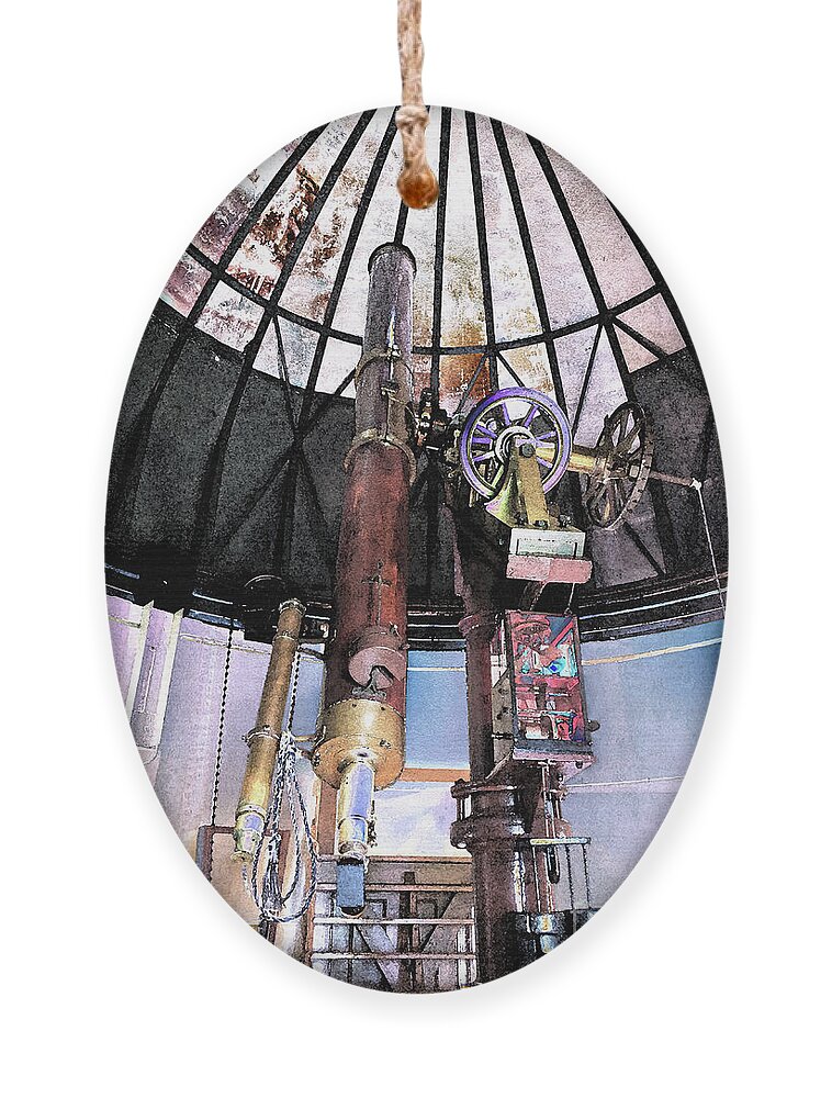 Telescope Ornament featuring the photograph Search the stars by Bentley Davis