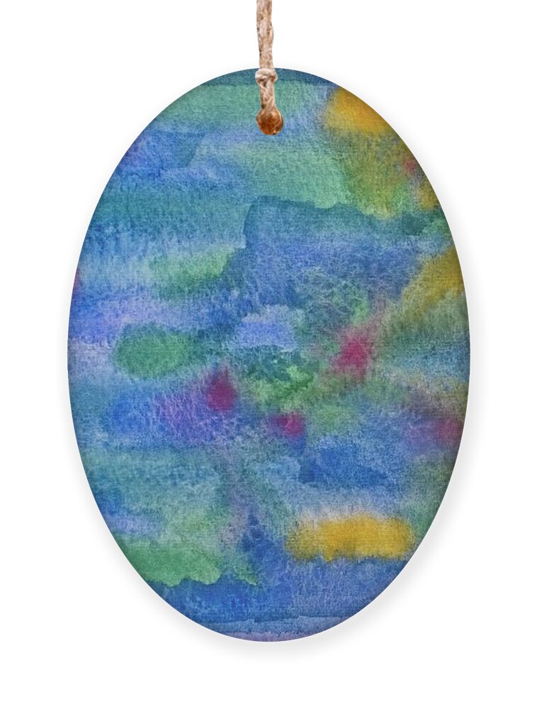 Search Ornament featuring the painting Searching For Hope by Karen Nice-Webb