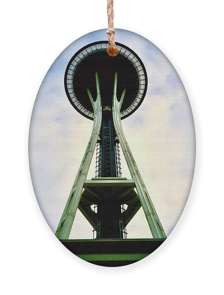  Ornament featuring the photograph Seattle Space Needle by Gordon James