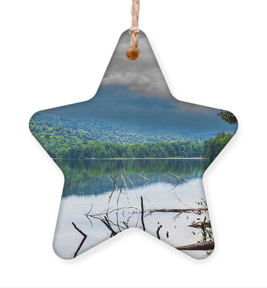 Sis Lake In The Adirondacks Ornament featuring the photograph Sis Lake in the Adirondacks by David Patterson
