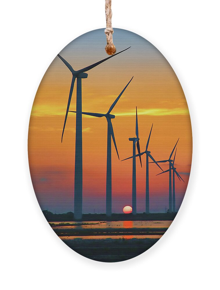 Wind Ornament featuring the photograph Six in a Row by Steve Templeton