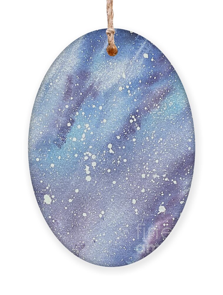 Sky Ornament featuring the painting Sky at Night by Lisa Neuman