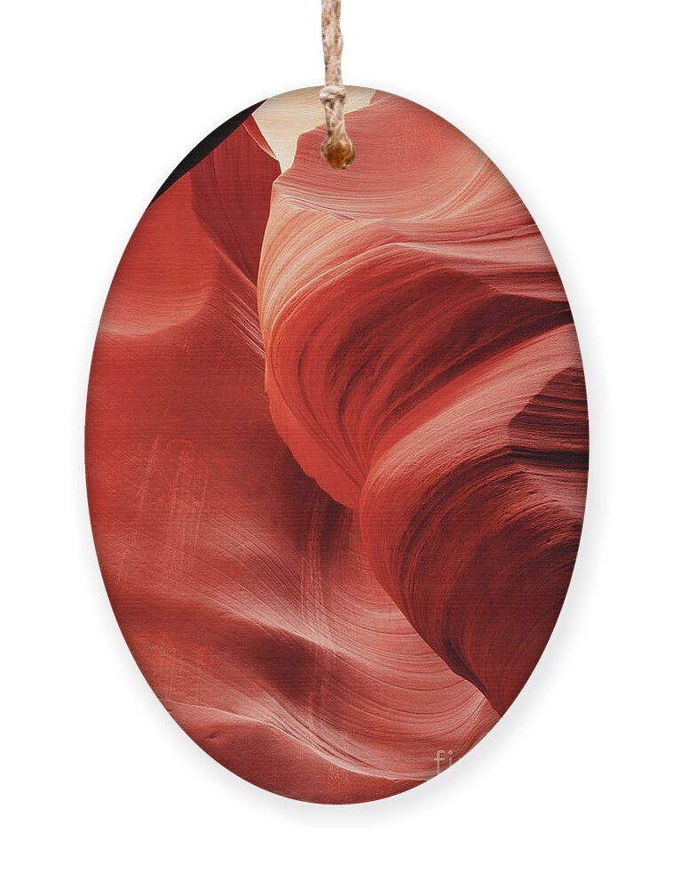 Dave Welling Ornament featuring the photograph Slot Canyon Swirls Corkscrew Or Upper Antelope Arizon by Dave Welling