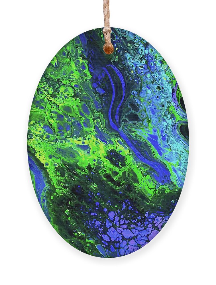 River Ornament featuring the painting Snake River by Anna Adams