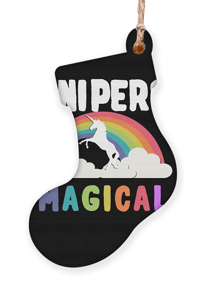 Unicorn Ornament featuring the digital art Snipers Are Magical by Flippin Sweet Gear