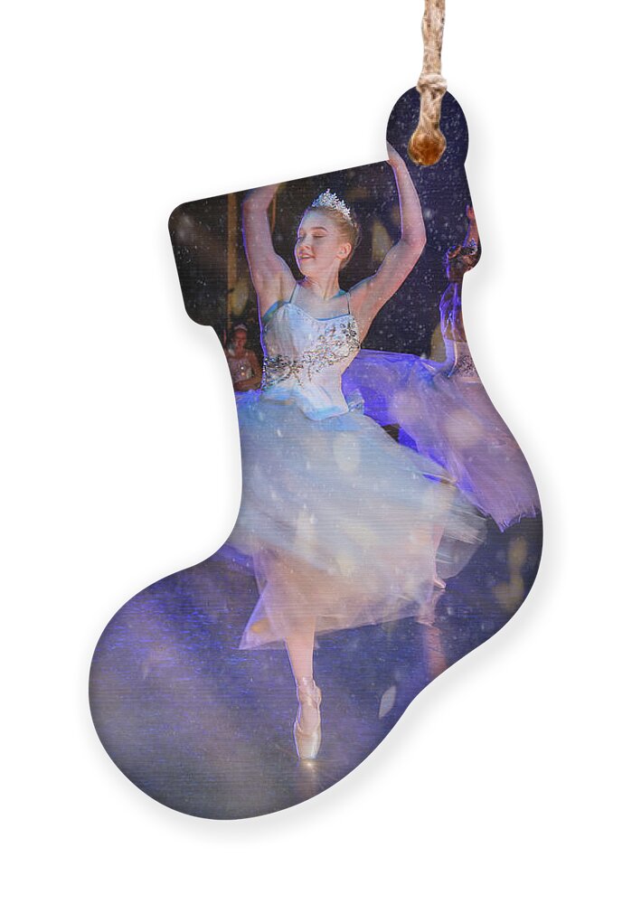 Ballerina Ornament featuring the photograph Snow Dance No. 4 by Craig J Satterlee