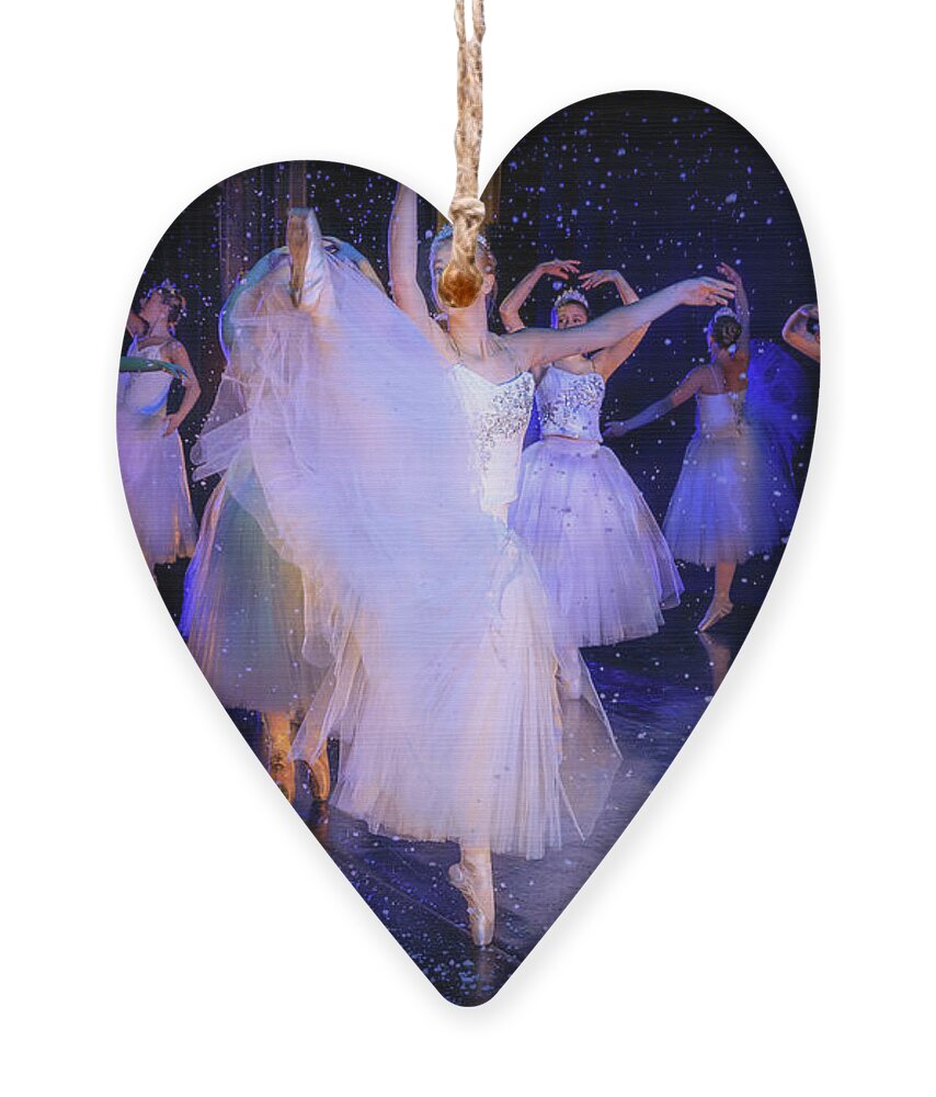 Ballerina Ornament featuring the photograph Snow Dance No. 5 by Craig J Satterlee