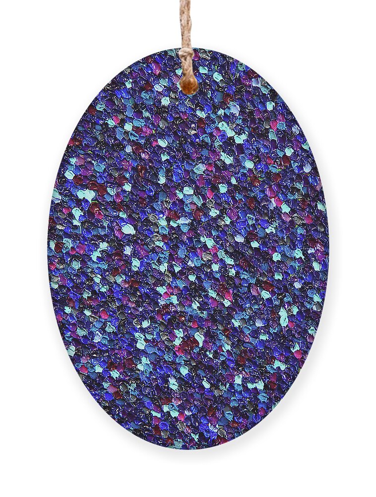 Abstract Ornament featuring the painting Soft Blue Transitions by Dean Triolo