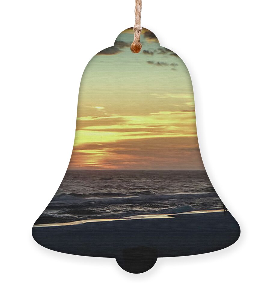 Sunset Ornament featuring the photograph Solitude by Judy Hall-Folde