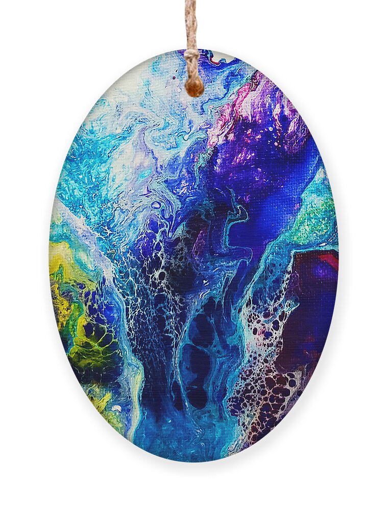 Abstract Ornament featuring the painting Sound of Spring by Christine Bolden