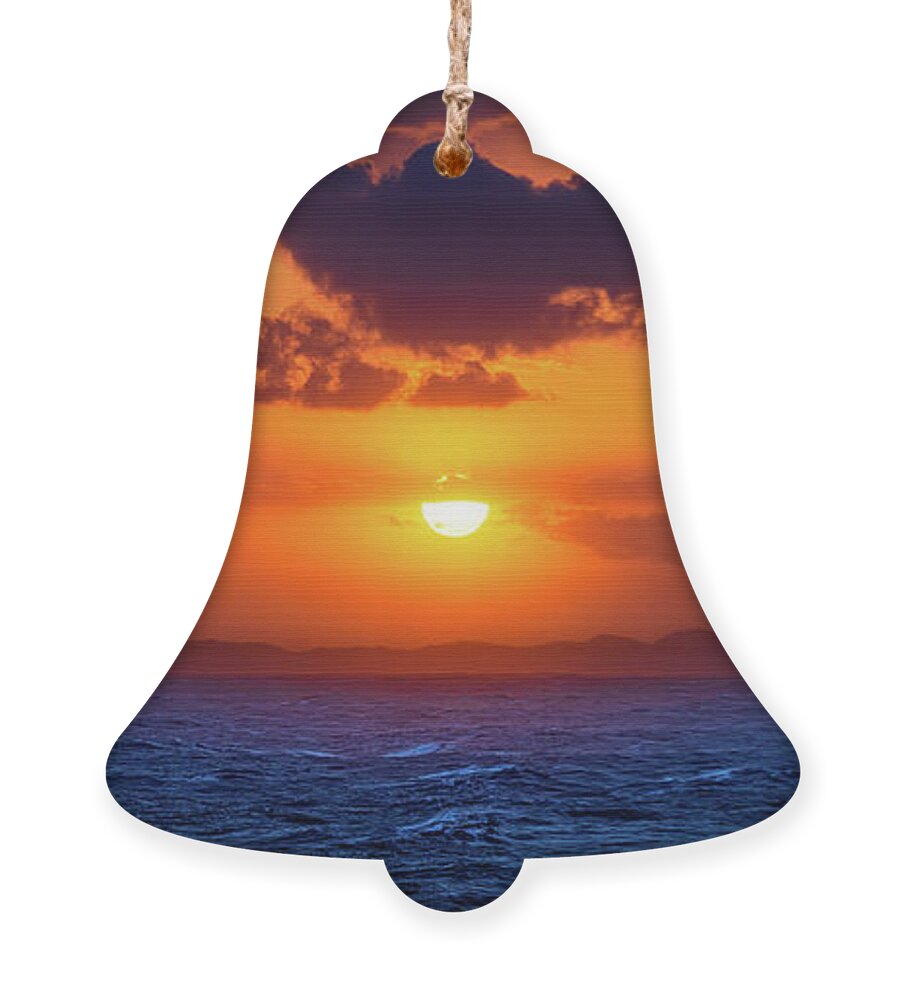 Sunset Ornament featuring the photograph South African Stormy Sunset by William Dickman