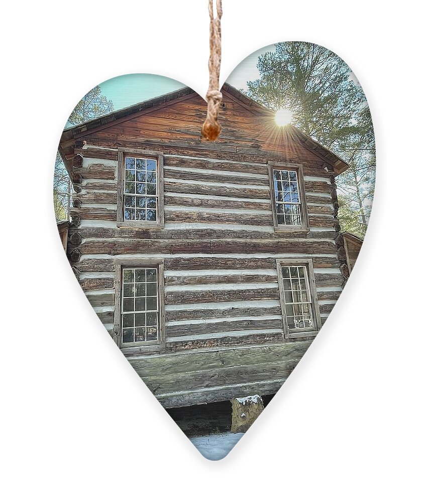 Winter Ornament featuring the photograph Southern Snow Cabin by Matthew Seufer