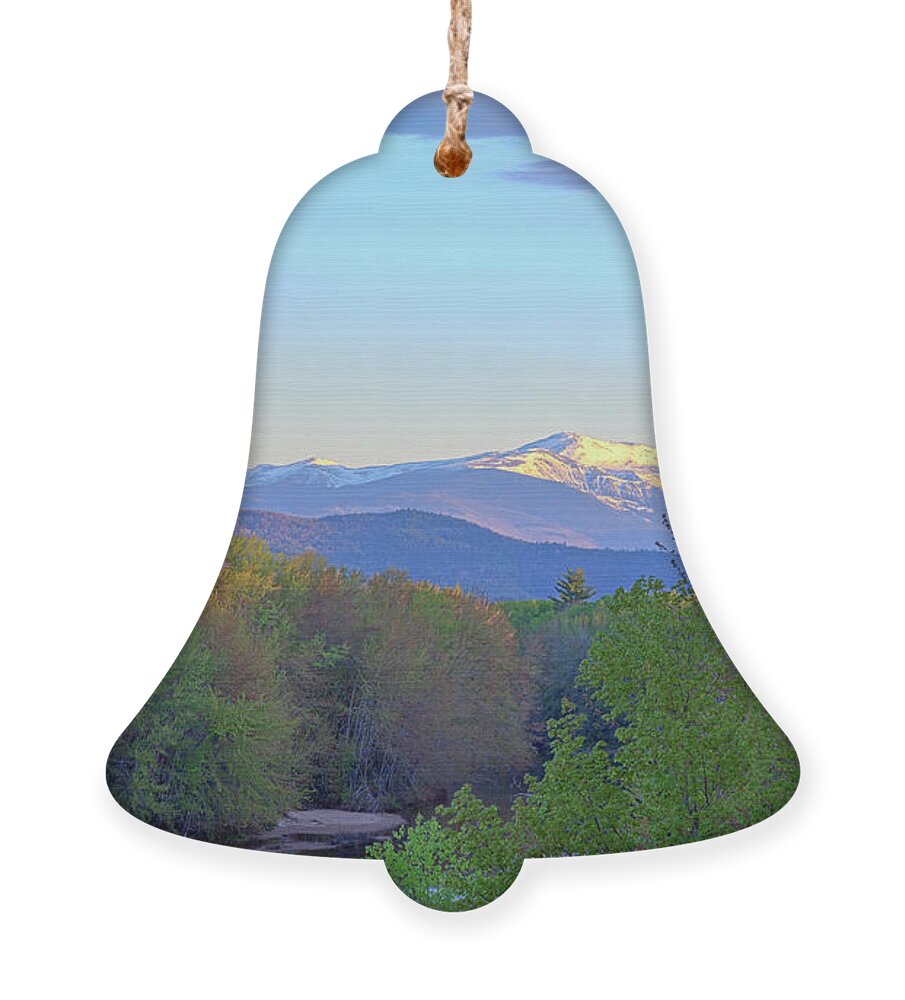 Mt Washington Nh Ornament featuring the photograph Spring in The White Mountains by John Rowe
