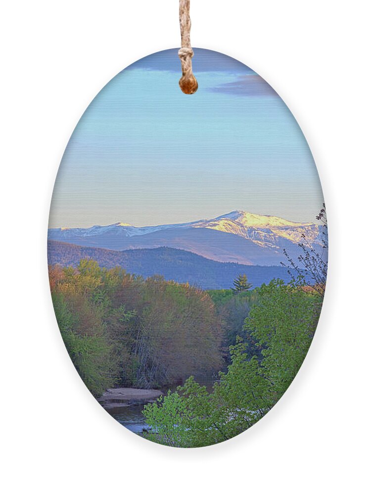 Mt Washington Nh Ornament featuring the photograph Spring in The White Mountains by John Rowe